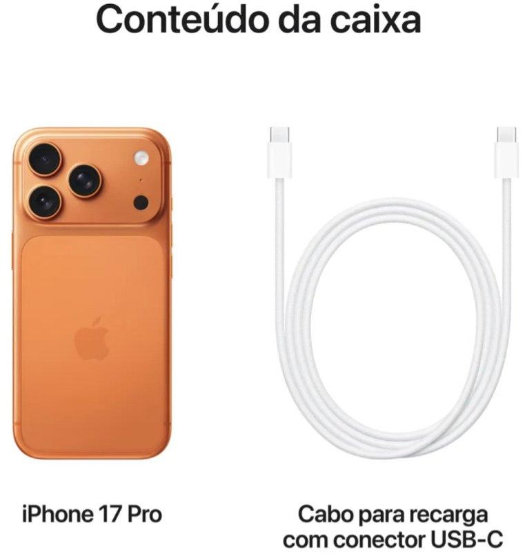 Apple iPhone 17 Pro 1 TB Laranja Cósmico 5G