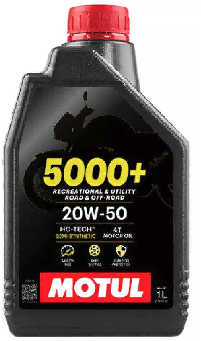 Óleo Para Motor de Moto MOTUL 5000+ 20W-50 4T 1L 111548