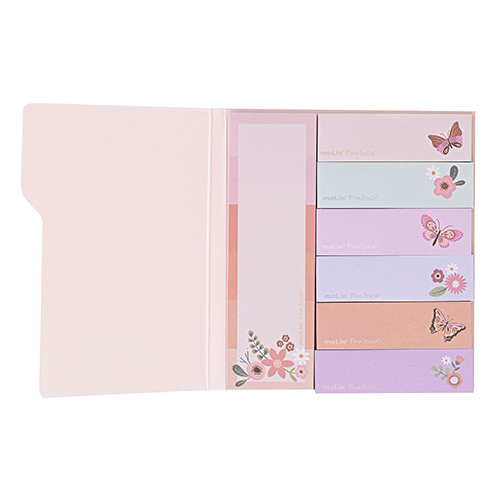 Bloco de Nota Molin Adesiva Borboletas C/280