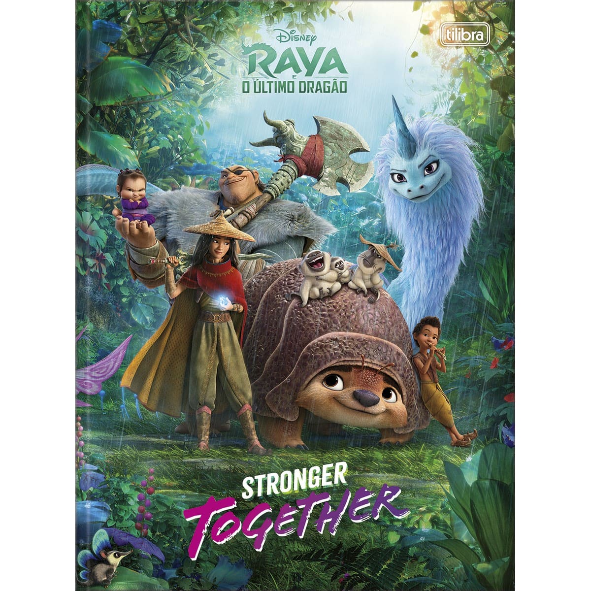 Caderno Brochura Tilibra Capa Dura Raya Ultimo Dragão 80 Folhas Sortido