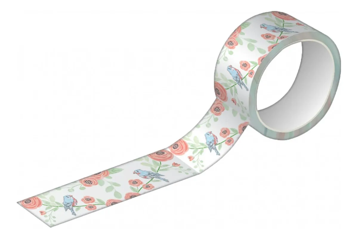 Fita Adesiva Tilibra Washi Tape Estampada 15mm x 10m Sortidas