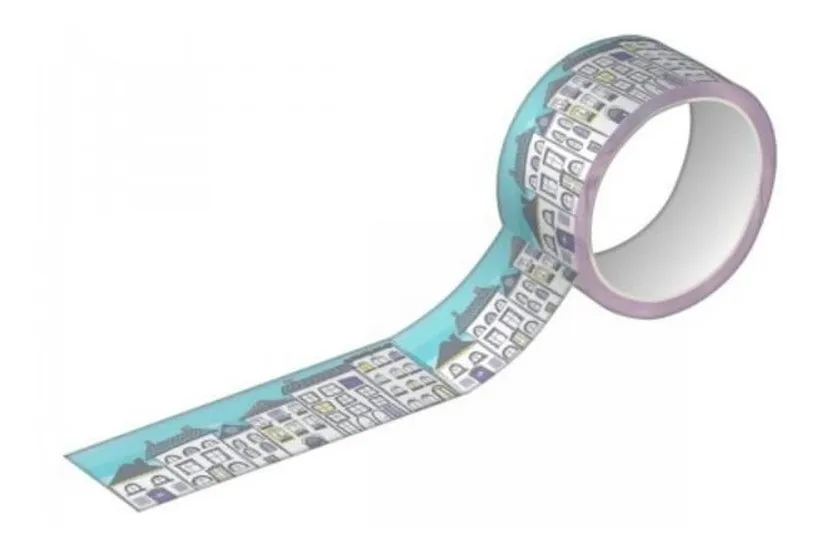 Fita Adesiva Tilibra Washi Tape Estampada 15mm x 10m Sortidas