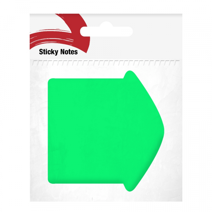 Bloco Adesivo Eagle StickEase Notas Formato Seta Neon