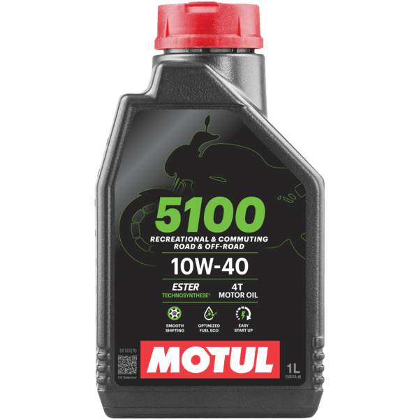 Óleo Para Motor de Moto MOTUL 5100 10W-40 4T 1L 104066