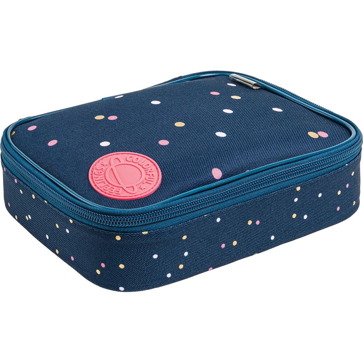 Estojo Tilibra Box Académie Dots Prático e Espaçoso