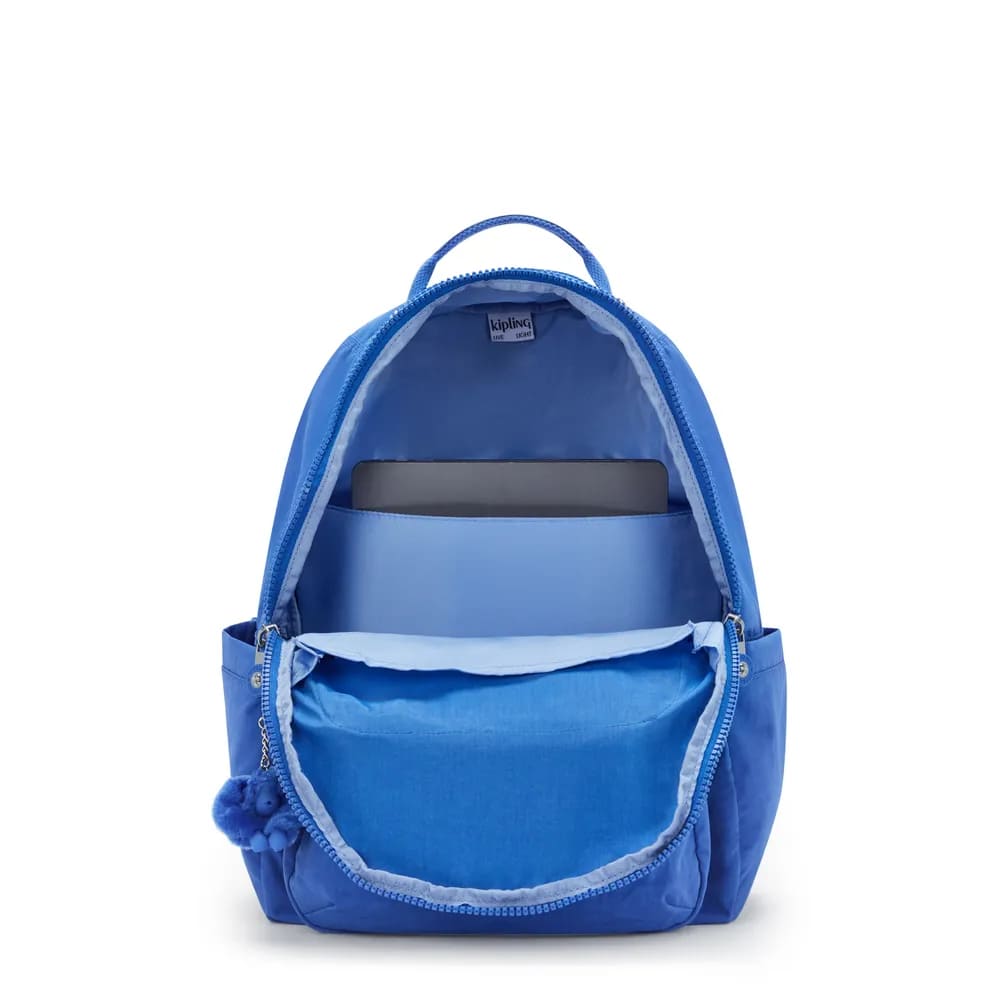 Mochila Kipling Seoul Havana Blue Grande Azul