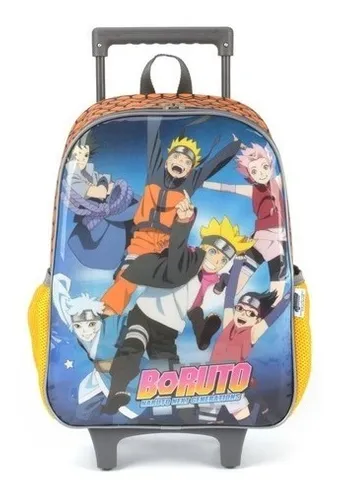 Mochila com Rodinha Naruto Boruto Lançamento Médio