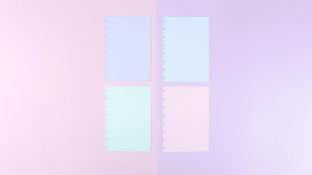 Refil para Caderno Inteligente Grande Candy Colors Linhas Brancas 40 Folhas 90 Gramas