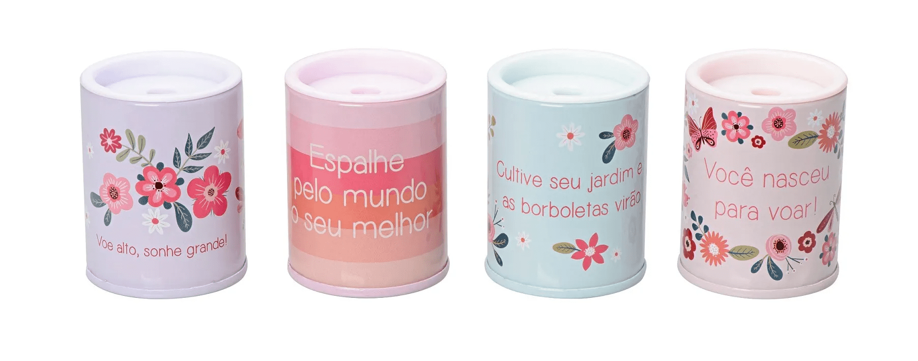 Apontador Molin Borboleta Metálico Unidade Sortido