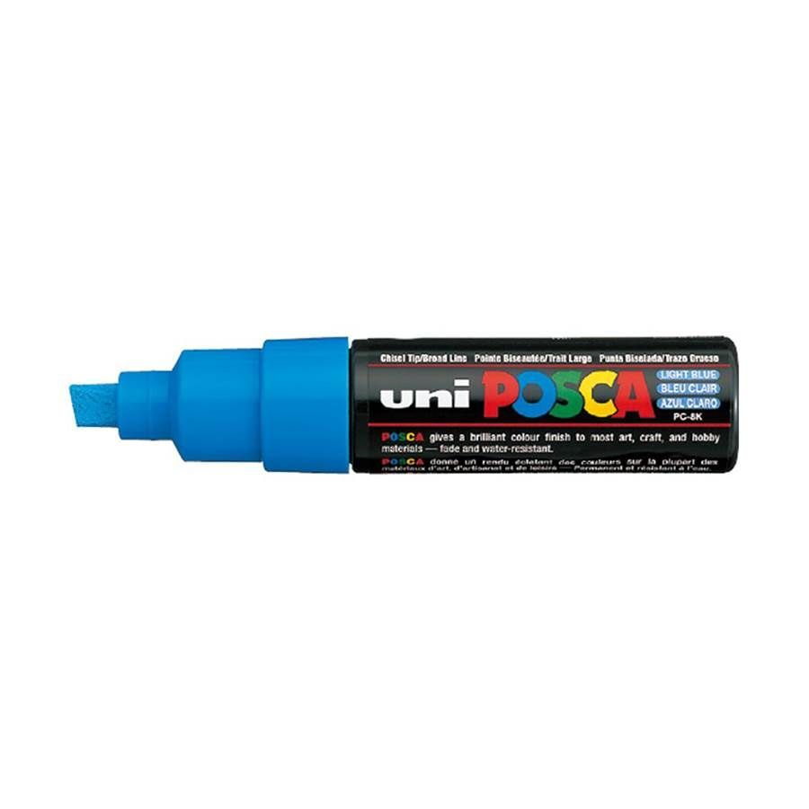 Marcador Artístico Uni Ball Posca PC-8K Azul Claro