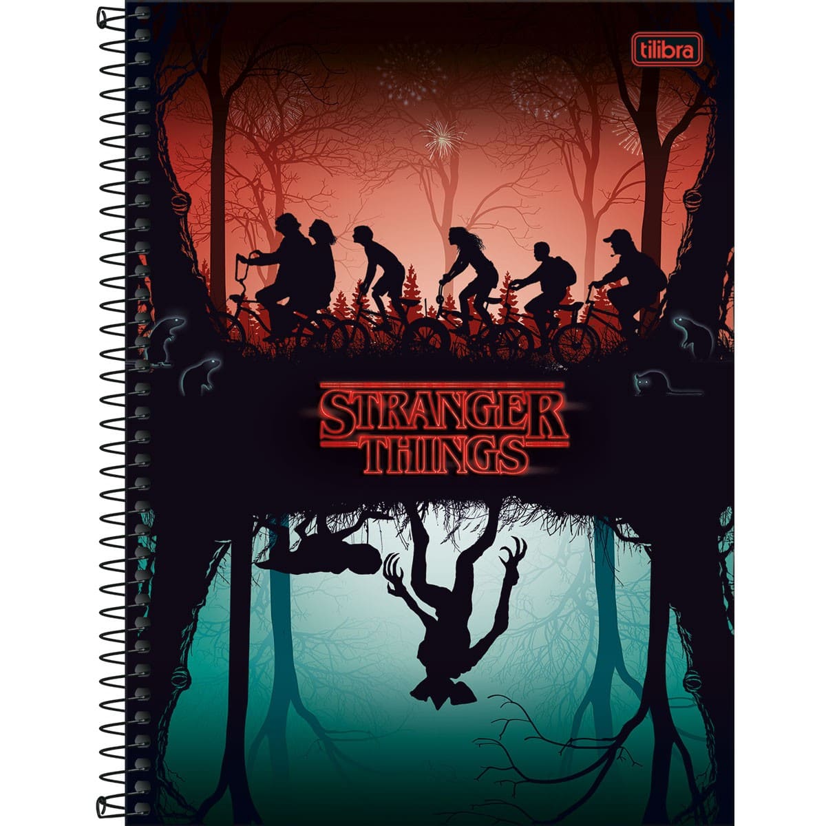 Caderno Universitário Tilibra Capa Dura Stranger Things 160 Folhas 10x1 Sortido