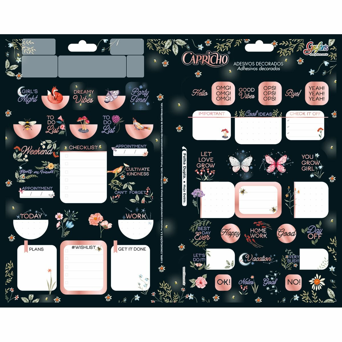 Adesivo Tilibra Capricho Duplo Metálico