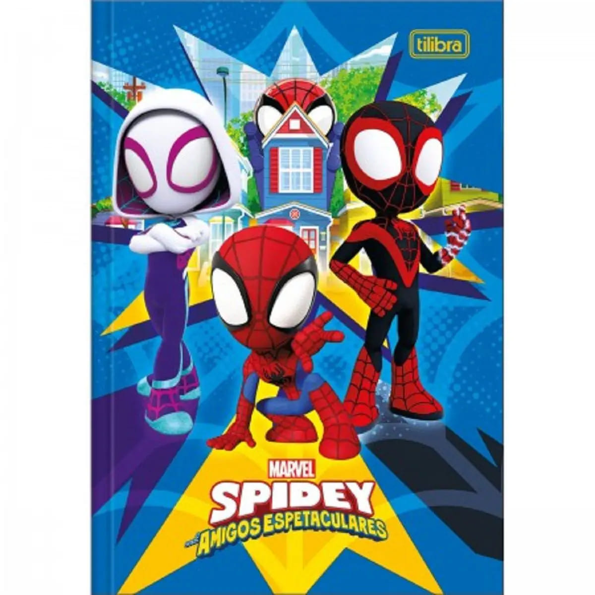 Caderno Tilibra Brochura Spidey Universitário Capa Dura 80 Folhas