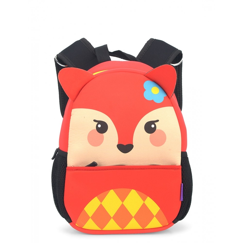 Mochila Costa Up4you Bichinhos Neoprene e Poliéster Laranja