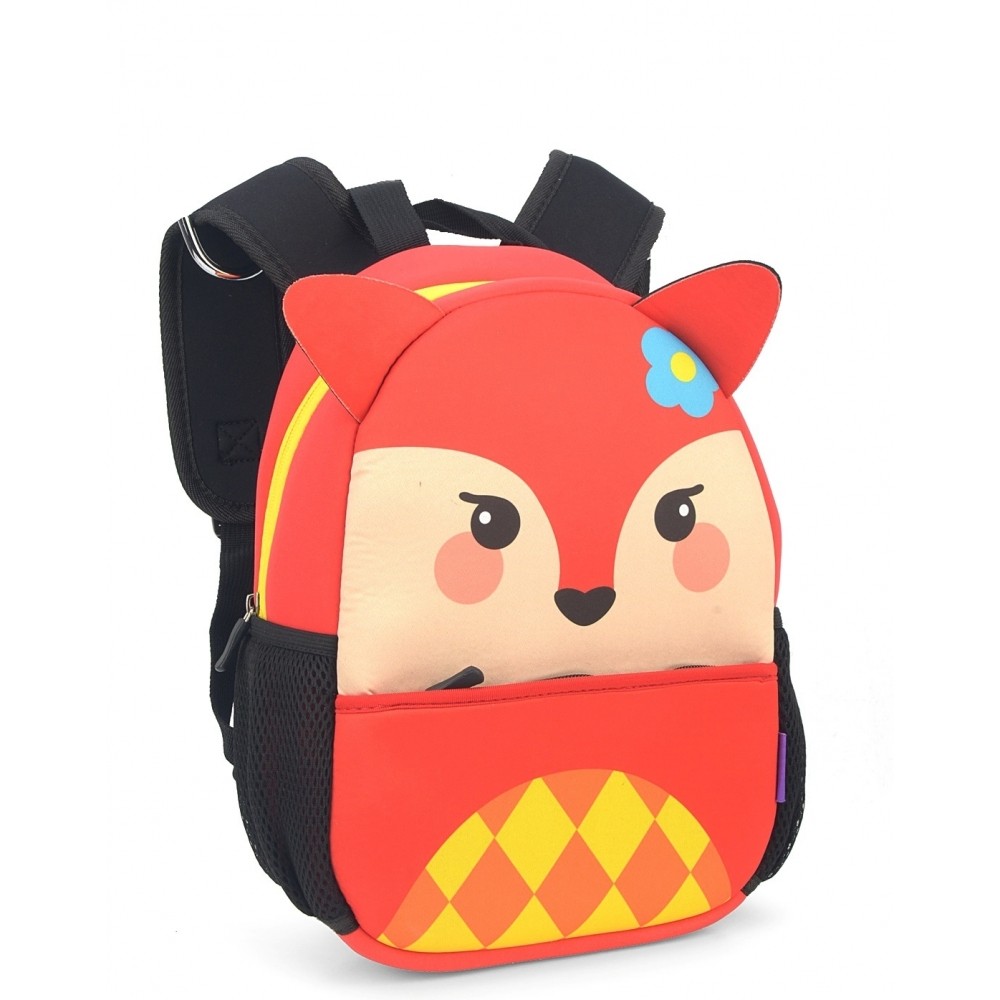 Mochila Costa Up4you Bichinhos Neoprene e Poliéster Laranja