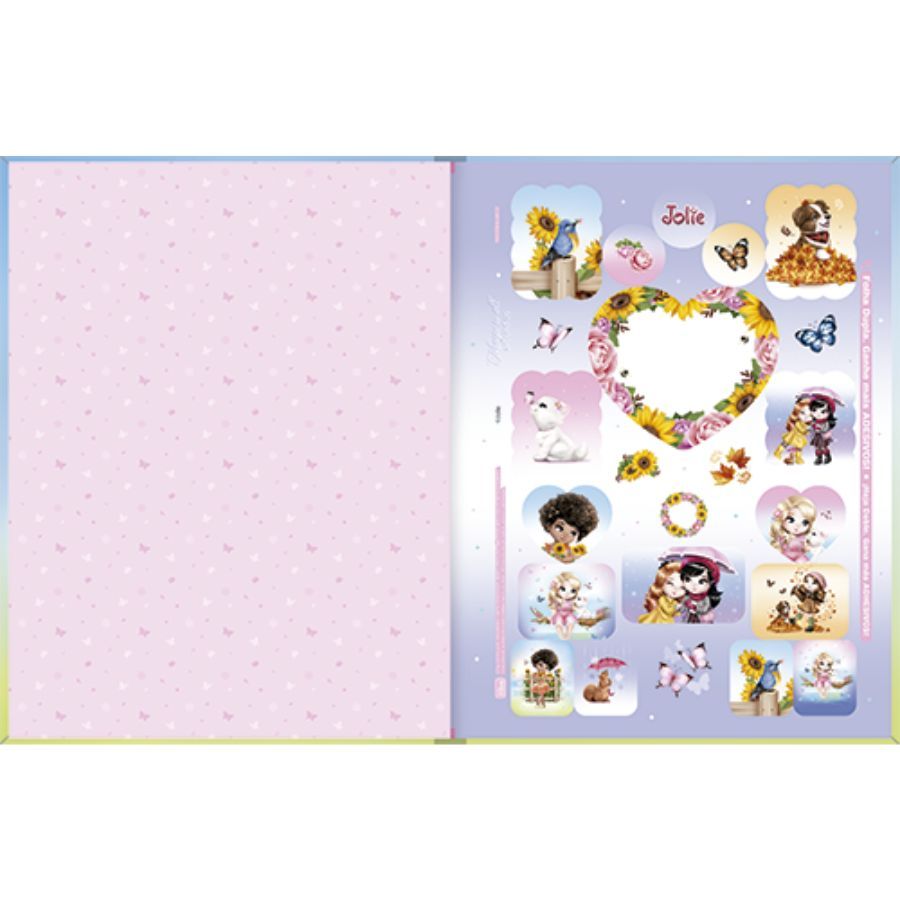 Caderno Quadriculado Tilibra Jolie Capa Dura Médio 40 Folhas Sortido