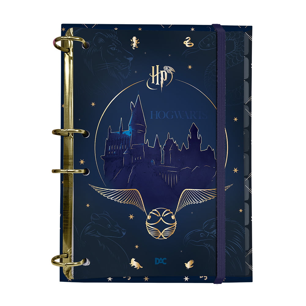 Fichário DAC Colegial Harry Potter 144 Folhas sem Lombo