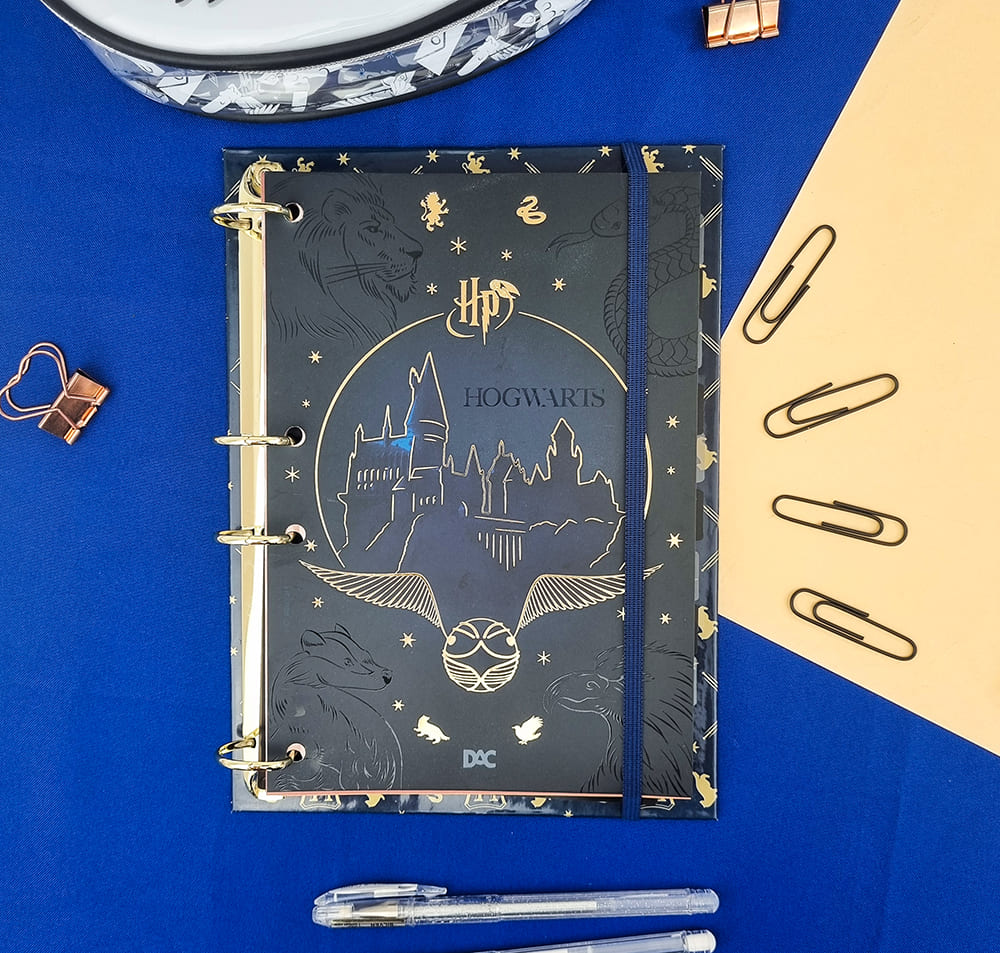 Fichário DAC Colegial Harry Potter 144 Folhas sem Lombo