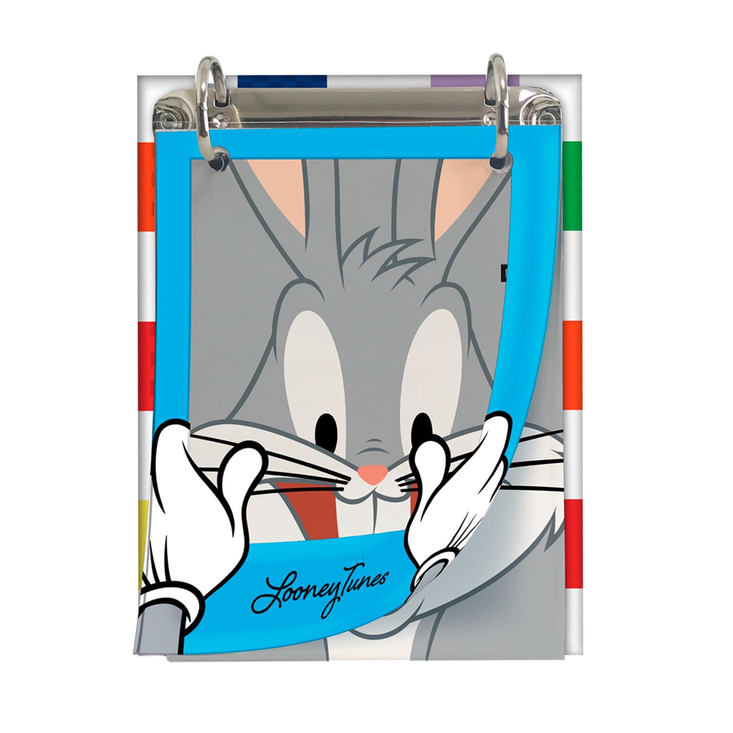 Caderno Fichário DAC Warner Looney Tunes Mini 2 Argolas com 80 Folhas