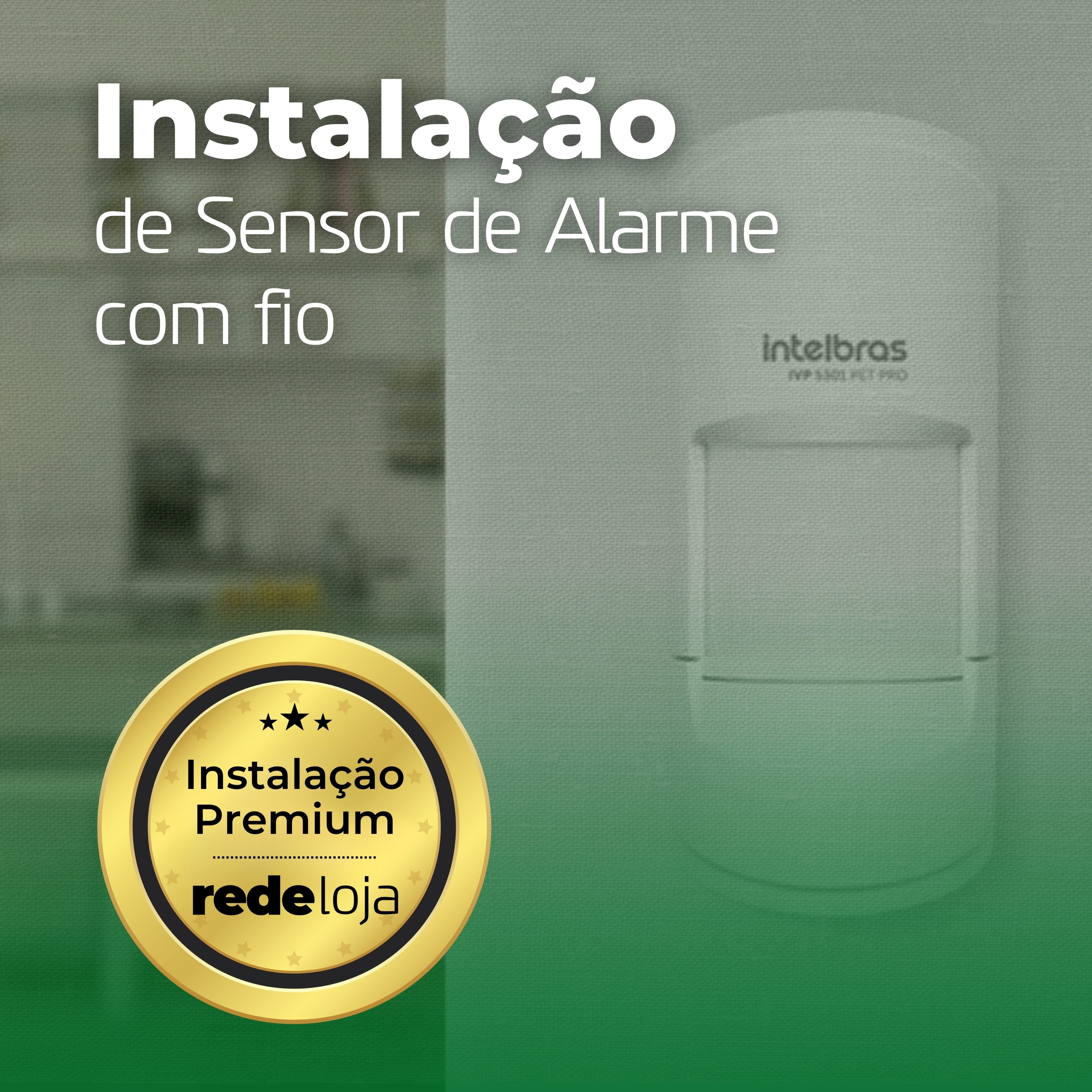 Instalação de Sensor de Alarme com fio