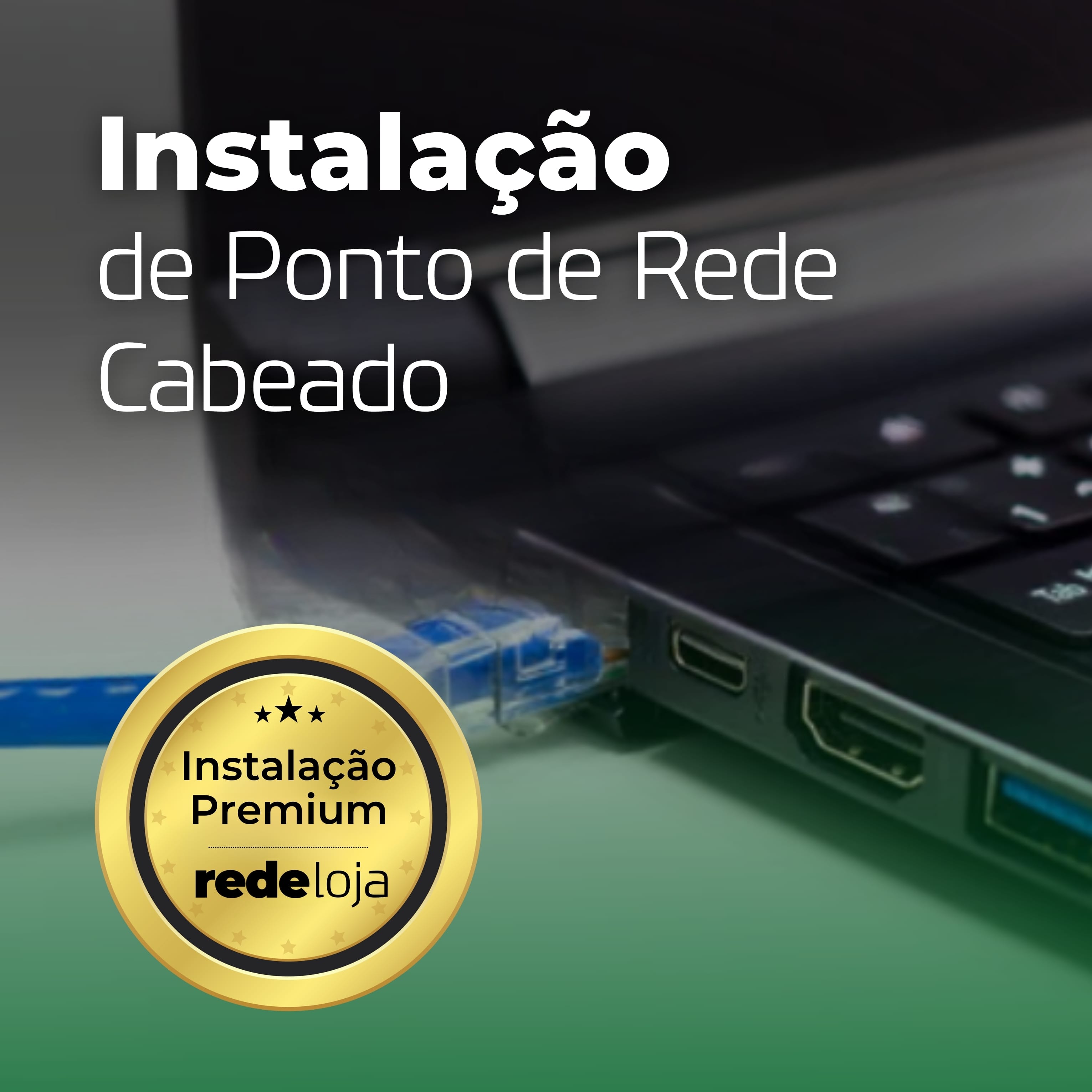 Instalação de Ponto de Rede Cabeado